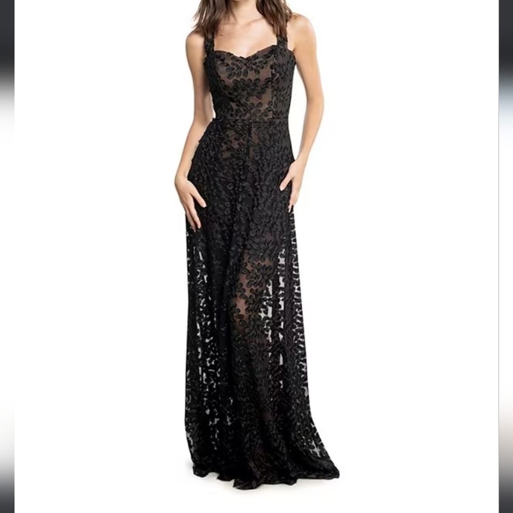 Dress the poplullation black lace dress formal